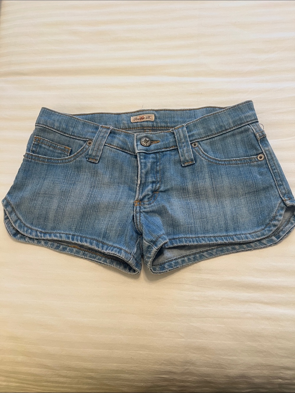 Frankie B. Light Blue Denim Jean Shorts